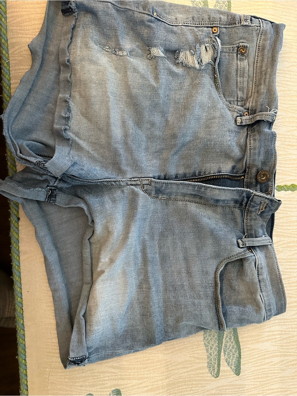 Denizen from Levi's Blue Shortie Denim Shorts